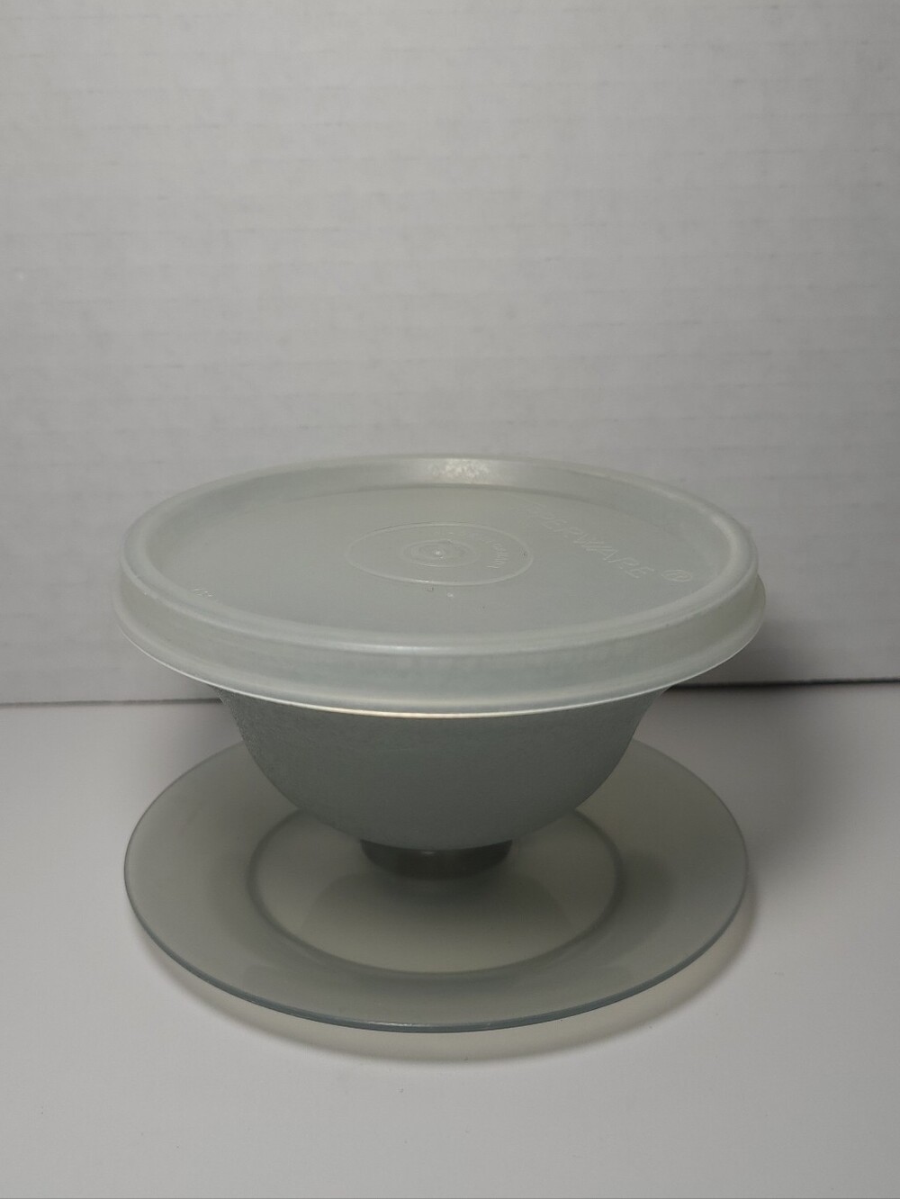 Set of 8 Vintage Tupperware Footed Dessert Pudding Sundae Cups Smoky Gray